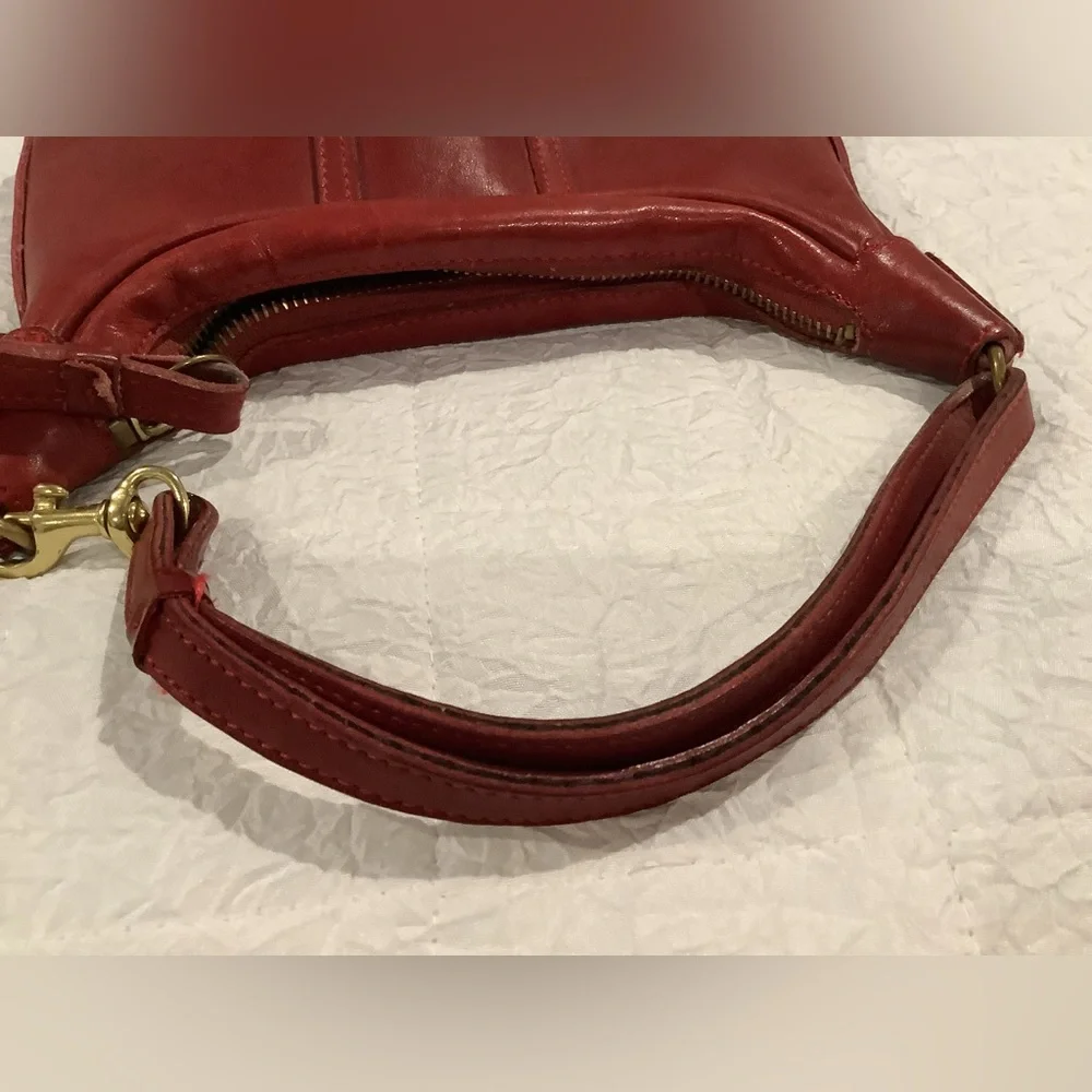 Coach Vintage Red Leather Amanda Bag